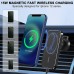 Magnetic Wireless Car Mount Charger, 15W Fast Charge Auto-Alignment Air Vent Phone Holder Stand 360В° Rotation Compatible with iPhone 12/13 Mini/Pro/Pro Max